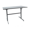 Mesa plegable rectangular de metal de 117 * 70 cm